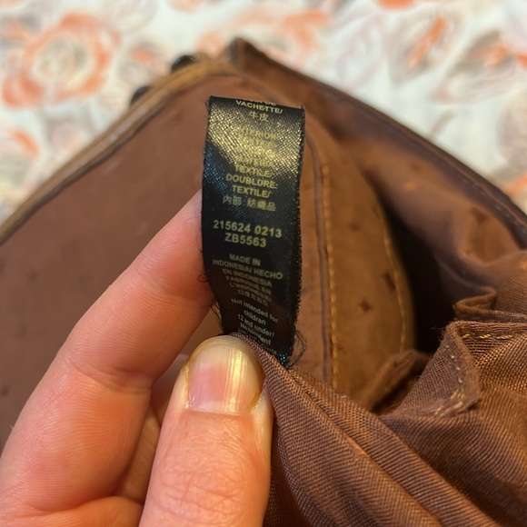 Women's Fossil Brown Leather Shoulder Bag/Cross Body Purse - Picture 11 of 12